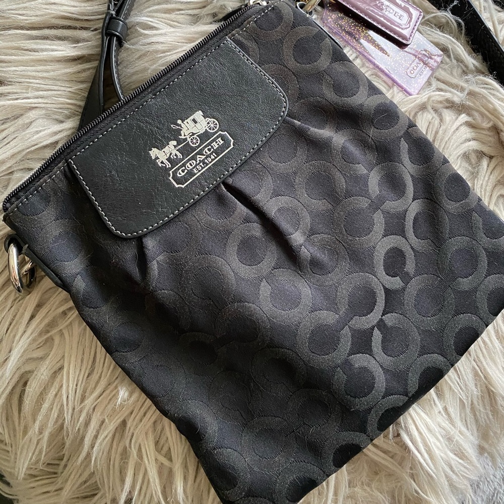 Coach Crossbody - Purple Lining and Tags